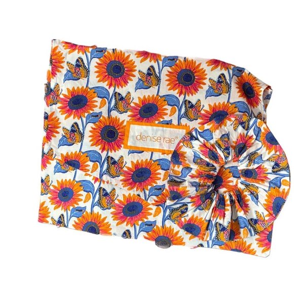 DENISE RAE I Am Life Sunflower Pajama Set w‎ Scrunchie & Bag NWT, Loungewear, S - Picture 5 of 6